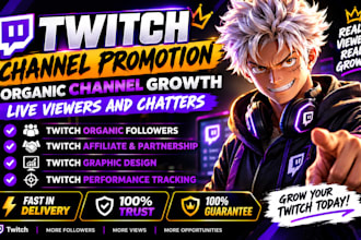 promote your twitch stream for organic visibility and channel growth
