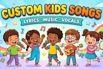 create a fun and original kids song with lyrics, music and vocals