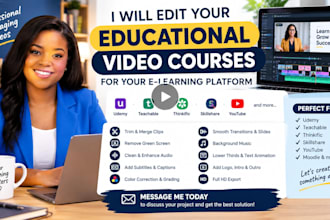 educational video courses for the elearning platform