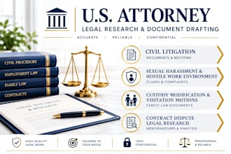 research contract disputes and draft a legal memorandum