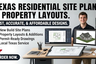 draw texas residential site plans and property layouts
