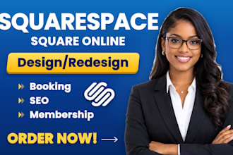 design squarespace redesign square online printful squarespace development seo