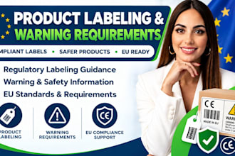 review product packaging labels and compliance warnings for ce reach prop 65