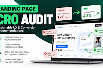 audit your landing page for UX and conversion improvements