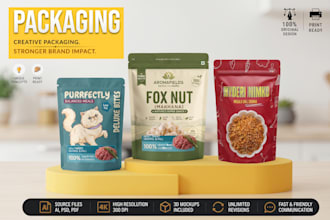 product label, pouch design, and supplement label design