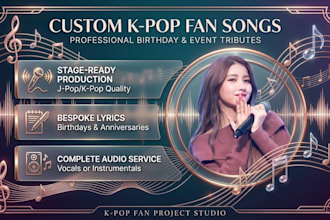 write a custom fan song for an idol birthday or fan project