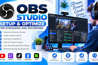 set up and optimize obs studio for streaming and recording