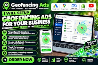 set up geofencing local location audience targeting google cannabis ads campaign