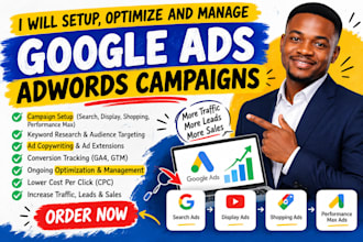 setup optimize and manage google ads adwords