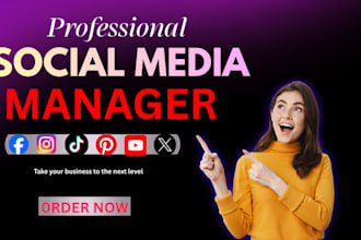 be your professional social media marketing manager