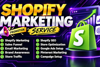 do shopify marketing and ecommerce promotion to improve store traffic