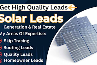 generate high quality solar leads and other home owner sales leads