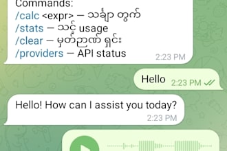 build a custom ai telegram bot in python