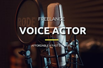 record professional voice over for youtube and podcasts