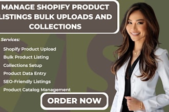manage shopify product listings bulk uploads and collections