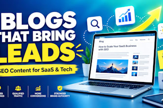 write SEO optimized b2b saas and tech blog posts that attract leads