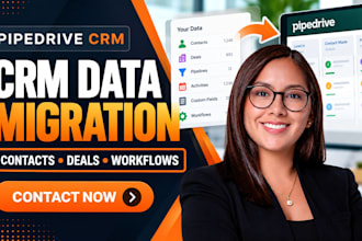 migrate pipedrive contacts deals pipelines activities custom fields workflows