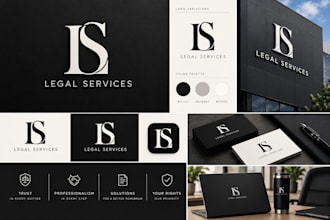 design a modern minimalist business logo with 3d mockups