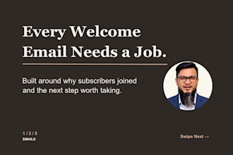 write ecommerce welcome emails and sequences