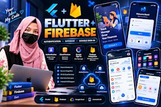 flutter firebase authentication and database integration