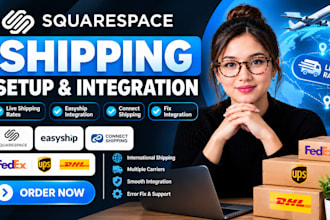 do squarespace live shipping rates, esayship, connect shipping, fix integration