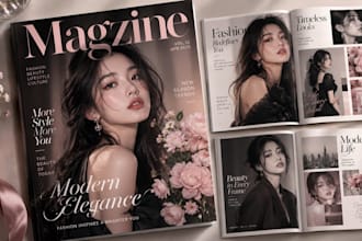 design professional magazine layouts and print newsletters