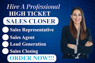 sales closing leads generation sales representative salesperson  highticket sale