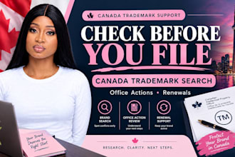 provide canada trademark checks, office action and renewal support