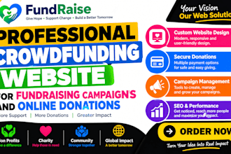 professional crowdfunding website for fundraising campiagns and online donation