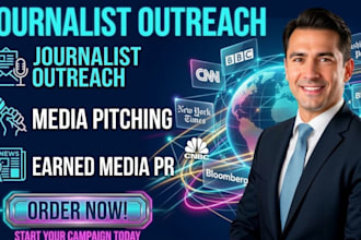 do journalist outreach, media pitching and earned media PR campaigns