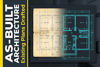 draft architectural as built drawings and existing plans