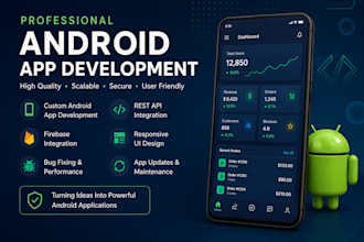 develop an android app using kotlin or java