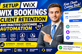 setup wix bookings client retention and inactive customer automation