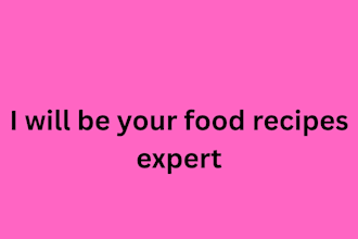 write food recipes for cookbook