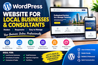 build wordpress website local service businesses consultants