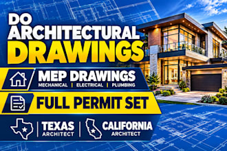 do city permit drawings as architect in california michigan south north carolina