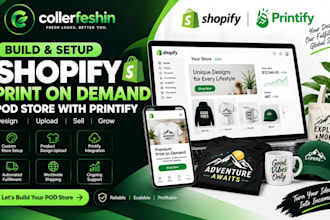 build shopify print on demand pod store with printify