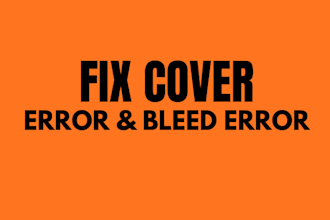 fix kdp print ready cover layout bleed and margin errors