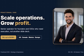be your fractional coo to scale operations and profitability