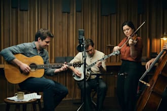 record folk and bluegrass instruments for your song