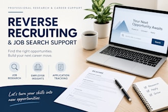 be your reverse recruiter, apply for jobs and support you