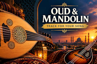 authentic middle eastern oud, mandolin tracks for your song
