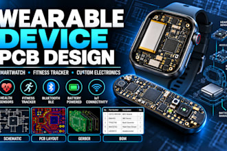 design wearable pcb, smartwatch, fitness tracker, iot, health monitoring devices
