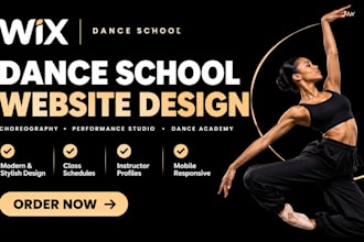 build wix dance school website choreography e performance studio website design