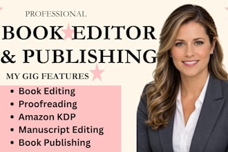 do amazon KDP book editing, KDP book publishing, and kindle ebook editing