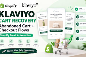 klaviyo abandoned cart and checkout recovery flows for shopify