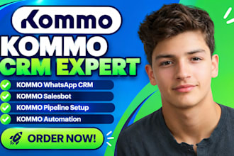 setup kommo whats app crm salesbot kommo pipeline kommo automation expert