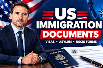 review and draft US immigration forms, visa applications and asylum documents