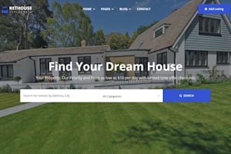 design wix real estate website realtor property listings lead generation website