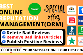 do safety online reputation management to remove bad reflews and harmful llnks